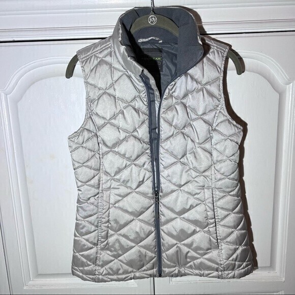 Tek Gear Women's Puffer Vest Size‎ S, Gray - Picture 1 of 6